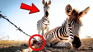 La CEBRA intentó huir con su BEBÉ… pero el tiempo se estaba acabando