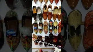 Rajasthani leather footwear Marwadi mojri jutee #shots #rajasthan #marvadi