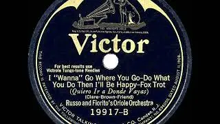 1925 Russo & Fiorito Orch.  - Then I&rsquo;ll Be Happy (instrumental)