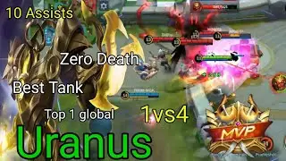 Nobody Can Kill Savage Uranus ! Insane Match 1vs4 | Top 1 Global Uranus | Mobile Legends Bang Bang