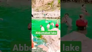 Swimming in Abbottabad lake #viral #hunza #lake #lakeview #trendingshorts