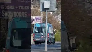 AMAZING BLUE SHUTTLE  VAN ON THE GO