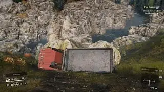 worker tips truck after taking corner too sharp