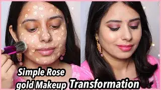 Simple Rose Gold Makeup Tutorial in Tamil | Maala tum Tum tutorial | Easy Makeup for Beginners