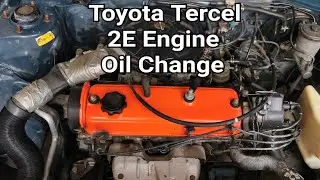 Oil change Toyota Tercel 2E engine