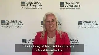Staff message from Prof. Colette Cowan, CEO, UL Hospitals Group