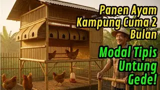 Panen Ayam Kampung Cuma 2 Bulan, Modal Tipis Untung Gede! Caranya Kayak Gini!