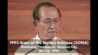 1993 State of the Nation Address (SONA) | Batasang Pambansa, Quezon City | 26 July 1993