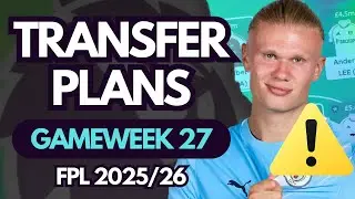 HAALAND INJURED‼️🚨FPL TRANSFER PLANS GW27 | Fantasy Premier League Tips 2025/26