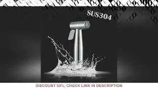 Stainless Steel Portable Bathroom Outdoor Cleaning Booster Flushing Device Bathroom Seat Toilet Spra