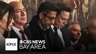 Tech moguls get front-row seat at Trump inauguration