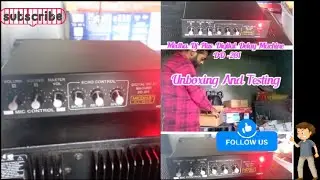 Medha dj plus DD-201 digital delay machine unboxing And sound testing//dj gopal//2024