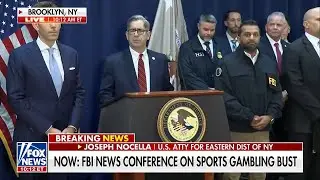 FBI Illegal NBA Gambling Press Conference (FOX News Channel Coverage)