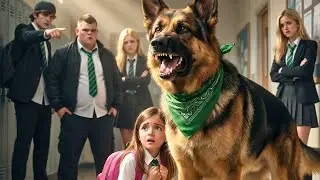 German Shepherd Saves Scared Girl From Bullies (Heartwarming Animation Story)