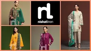 Nishat Linen Latest 3-Piece Unstitched Winter Collection 2019 With Prices