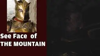 Face of Dead Gregor Clegane, The Mountain Takes off his helmet and shows his face Game of Thrones