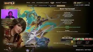 [Drops on] Open Lobbies Smite 2 Ranked Conquest Grind to Diamond  - Road to 180!!
