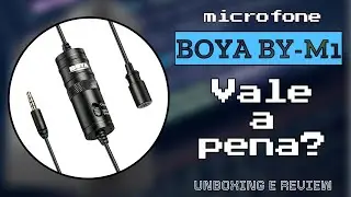 Microfone de lapela BOYA BY-M1 - EXCELENTE CUSTO BENEFÍCIO - unboxing e review