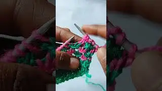 पूरा विडियो देखने के लिए ऊपर 👆 क्लिक करें|two colourknitting #handmade #diy #crochet #shortsfeed