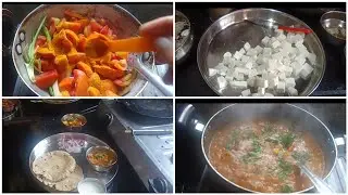 Indian mom daily routine vlogs👍 👨&zwj;👩&zwj;👧बच्चों ओर पतिदेव की फरमाइश पर बनाई 🍥पनीर और मशरूम🍄 की सब्जी 😋