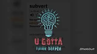 DECEPTICONS PT 1 👀 | U Gotta Think Deeper Podcast 8 #wakeup