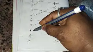 match the number with same numbers name from 1 to 10
