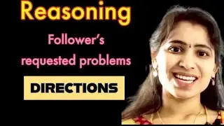 Directions advanced level questions and solutions #malleswari_reasoning_classes_telugu