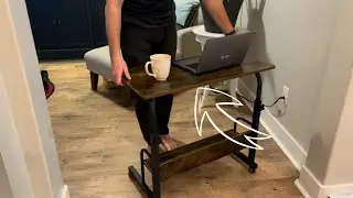 Mobile Office Marvel: SIDUCAL Rolling Laptop Cart Review! 🚀💻 | Portable Laptop Desk