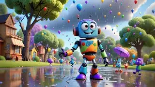 The Robot That Danced in the Rain 🤖🌧 | Fun Nursery Rhyme for Kids