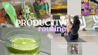 Letting go of Productivity Guilt🌥️*DAILY VLOG*+ gym, groceries ,healthy morning routine, shopping!