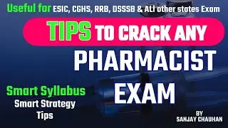 How to Crack Pharmacist Exam II RRB II ESIC II CGHS II DSSSB II AIIMS #pharmacistexam #pharmacist