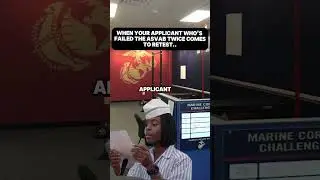 When your applicant doesn&rsquo;t study for the ASVAB #shorts