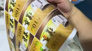 🔥 Behind the Scenes: The Magic of Gold Foil Printing 🔥 #GoldFoil #PrintingProcess #BehindTheScenes