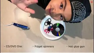 Fun Science Experiment: Anti-gravity dancing CD of Fidget Spinner for Kids // S17: Educational Video