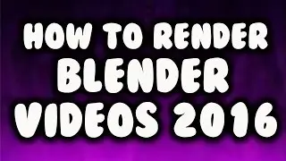 'How To Render Into And Outro Templates In Blender Tutorial'