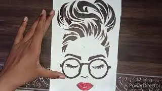 Girl with goggles\\pen sketch\\pen sketcher