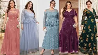 STYLISH AND BEAUTIFUL PLUS SIZE MOTHER OF THE BRIDE DRESS IDEAS 