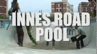Skating abandoned pool in South Africa