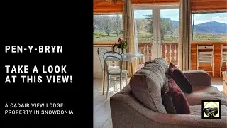 View From Pen-y-Bryn Log Cabin In Snowdonia