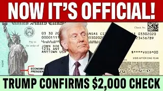 ТРАМП СДЕЛАЛ ЭТО ОФИЦИАЛЬНО! Обновление по стимулирующему чеку на 2000 долларов | Миллионы людей ...