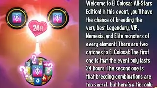The New El Colossal All Stars Breeding Event Combinations ! Monster Legends