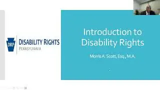 Speaker Series 5 - Emergency Preparedness - Morris Scott, esq. from Disability Rights PA