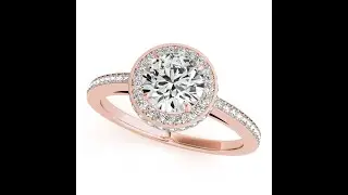 Extravagant Round Halo Side Stone Diamond Engagement Ring