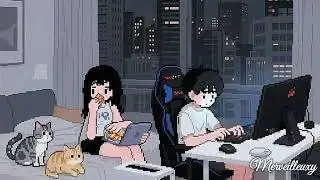 Late Night Pixel Study 🌃 Soft Piano Ambience