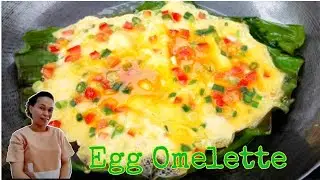 Perfect for Breakfast Egg Omelette in Banana leaf