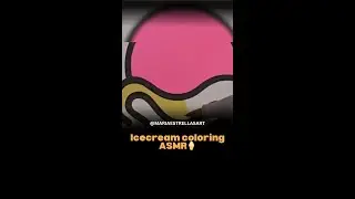 ASMR Drawing Ice Cream 🍦#asmr #asmrsounds #coloringpages #coloringpagesforkids #coloring