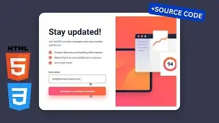 Frontend Mentor Newsletter sign-up form with HTML, CSS and JS (Pixel Perfect)
