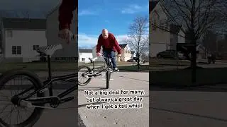 Learning flatland at age 50 #bmx #flatland