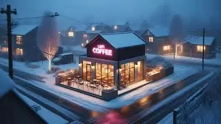 Late Night Winter Café ❄️ Soft Lofi Beats for Study & Work