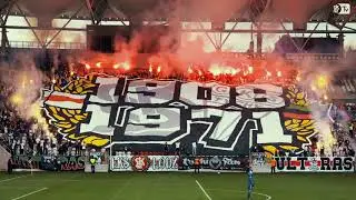 Doping i oprawa podczas meczu przyjaźni ŁKS - GKS Tychy